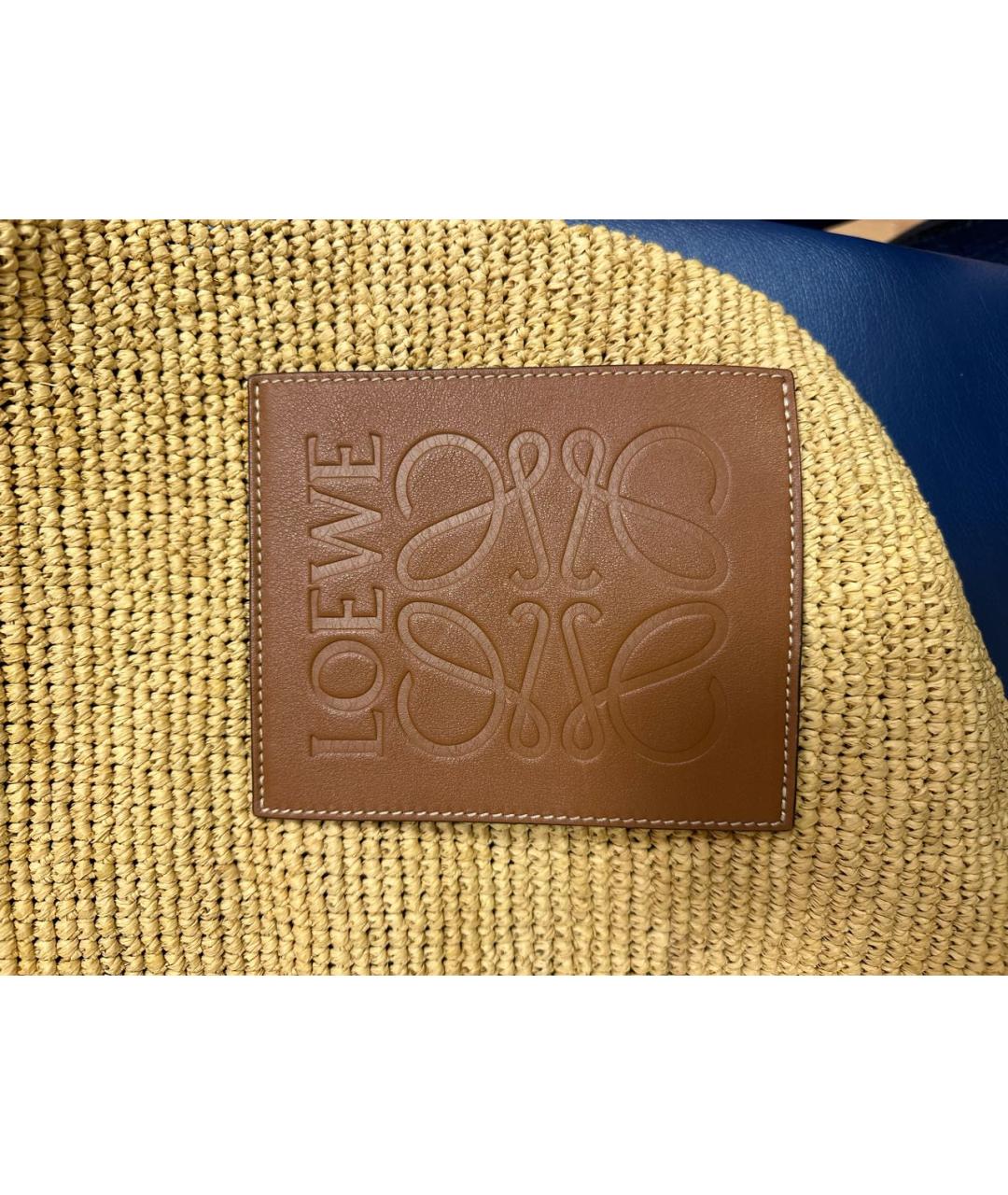 LOEWE Пелетеная пляжная сумка, фото 3
