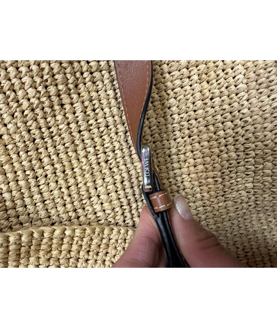 LOEWE Пелетеная пляжная сумка, фото 7