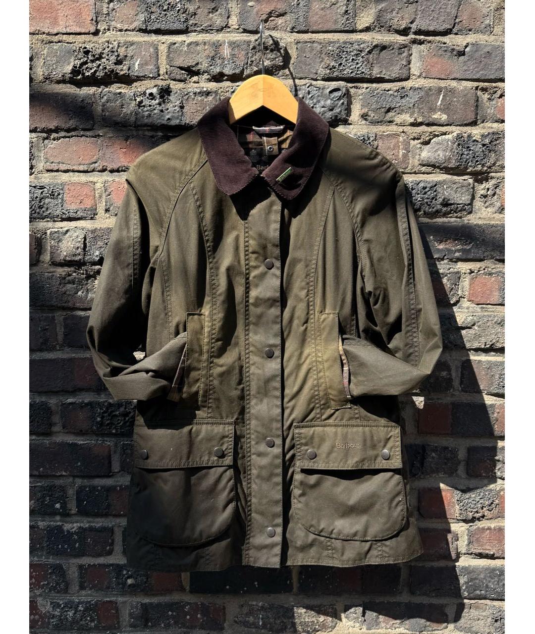 BARBOUR Зеленая хлопковая куртка, фото 6