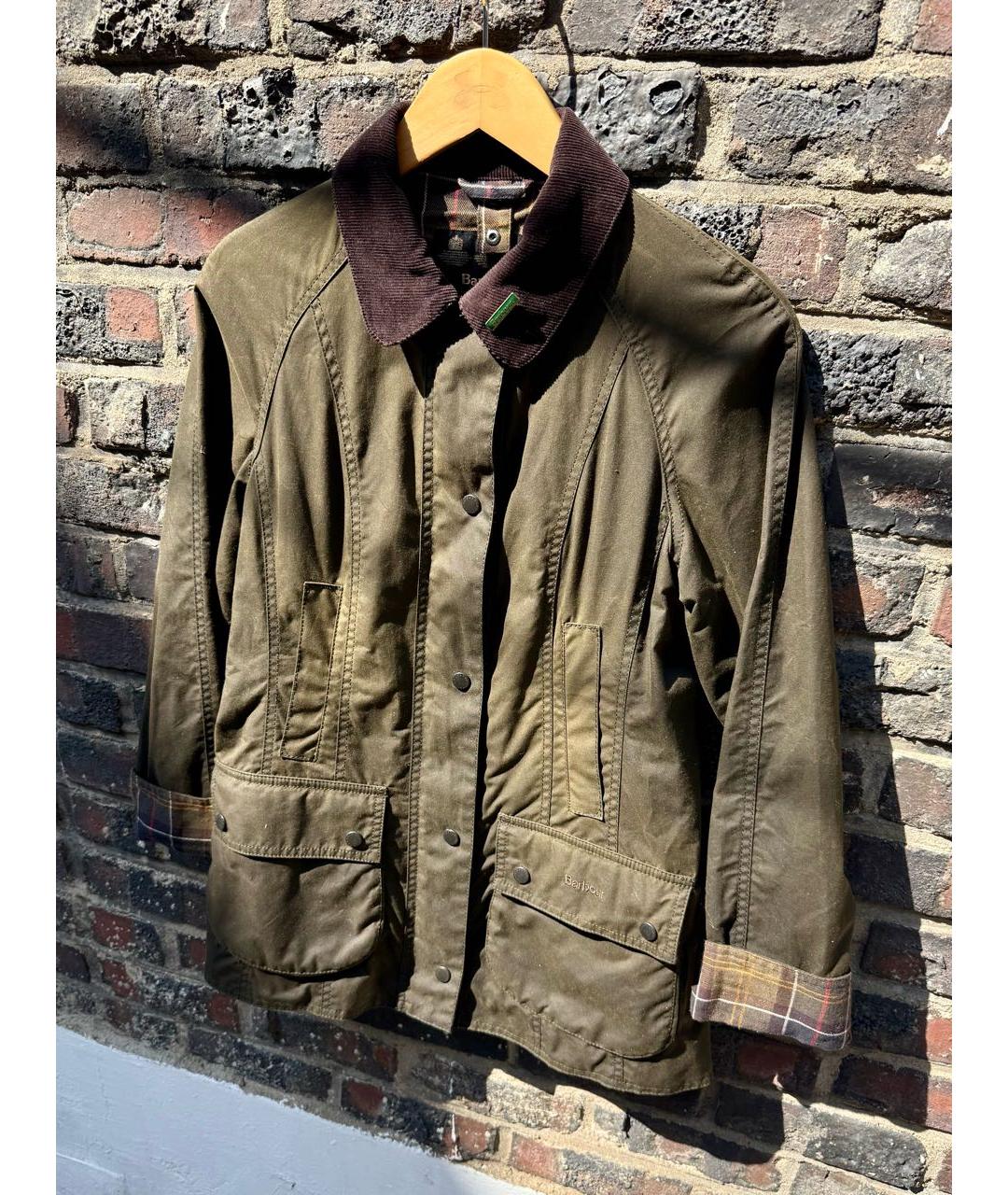BARBOUR Зеленая хлопковая куртка, фото 3