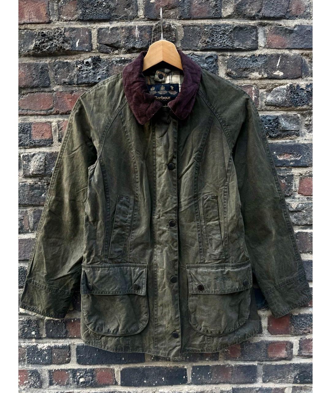 BARBOUR Зеленая хлопковая куртка, фото 9