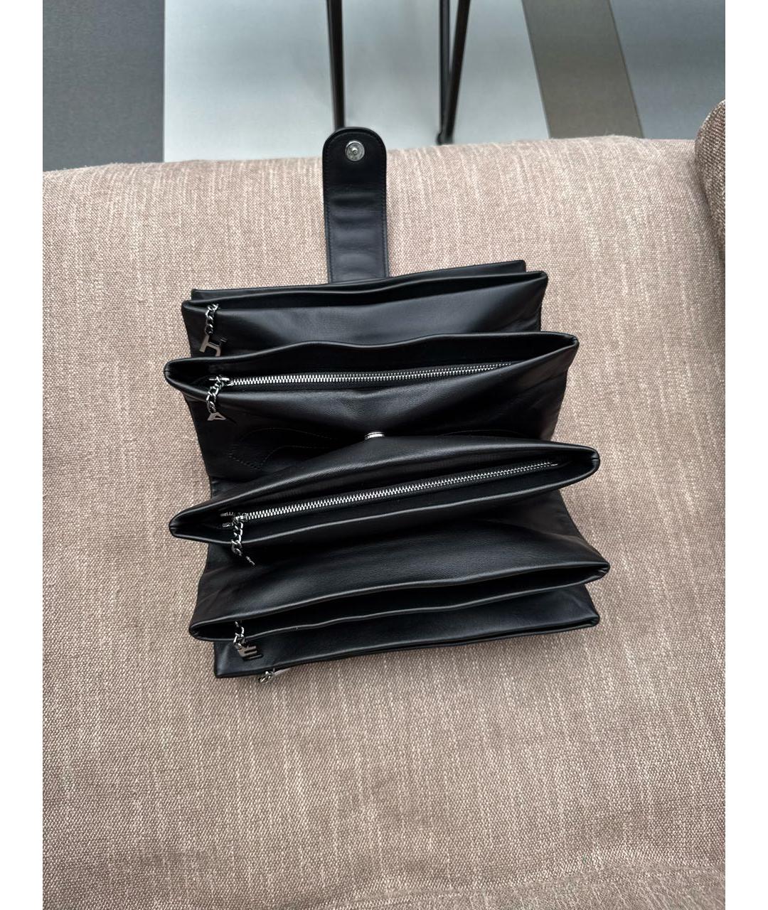 CHANEL Черный кожаный кошелек, фото 5