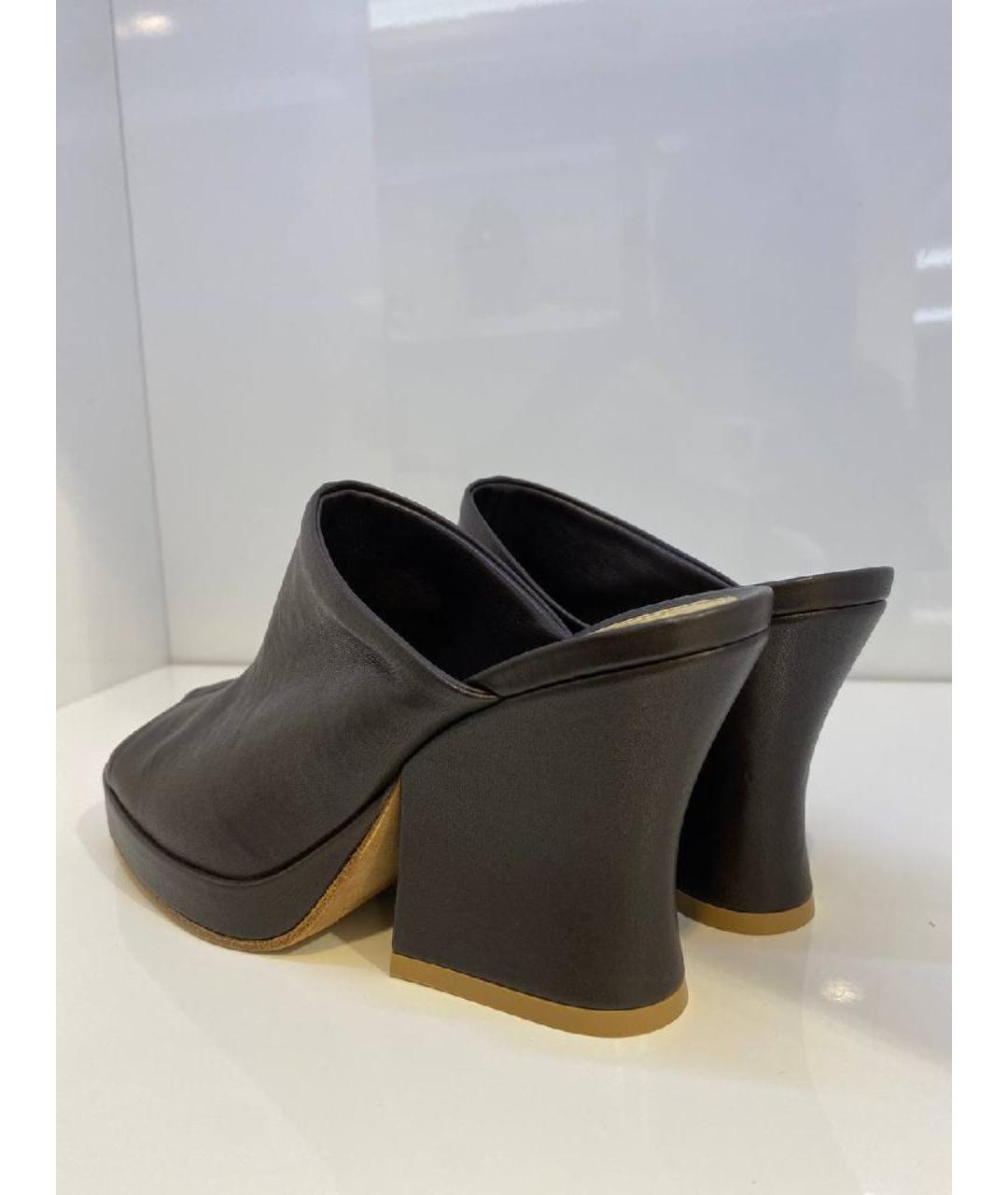 BOTTEGA VENETA Черные сабо, фото 3