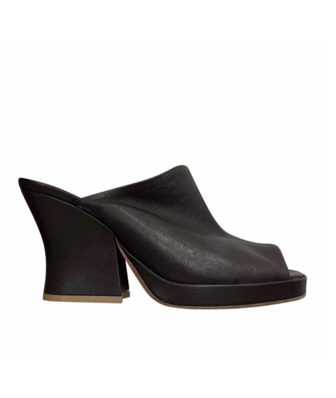 BOTTEGA VENETA Черные сабо, фото 1