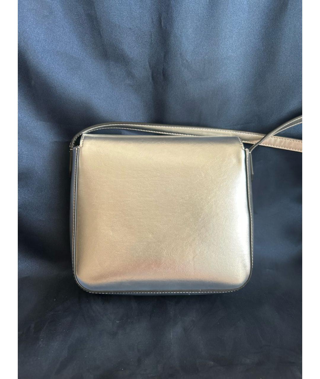 EMPORIO ARMANI Серебряная сумка через плечо из искусственной кожи, фото 3