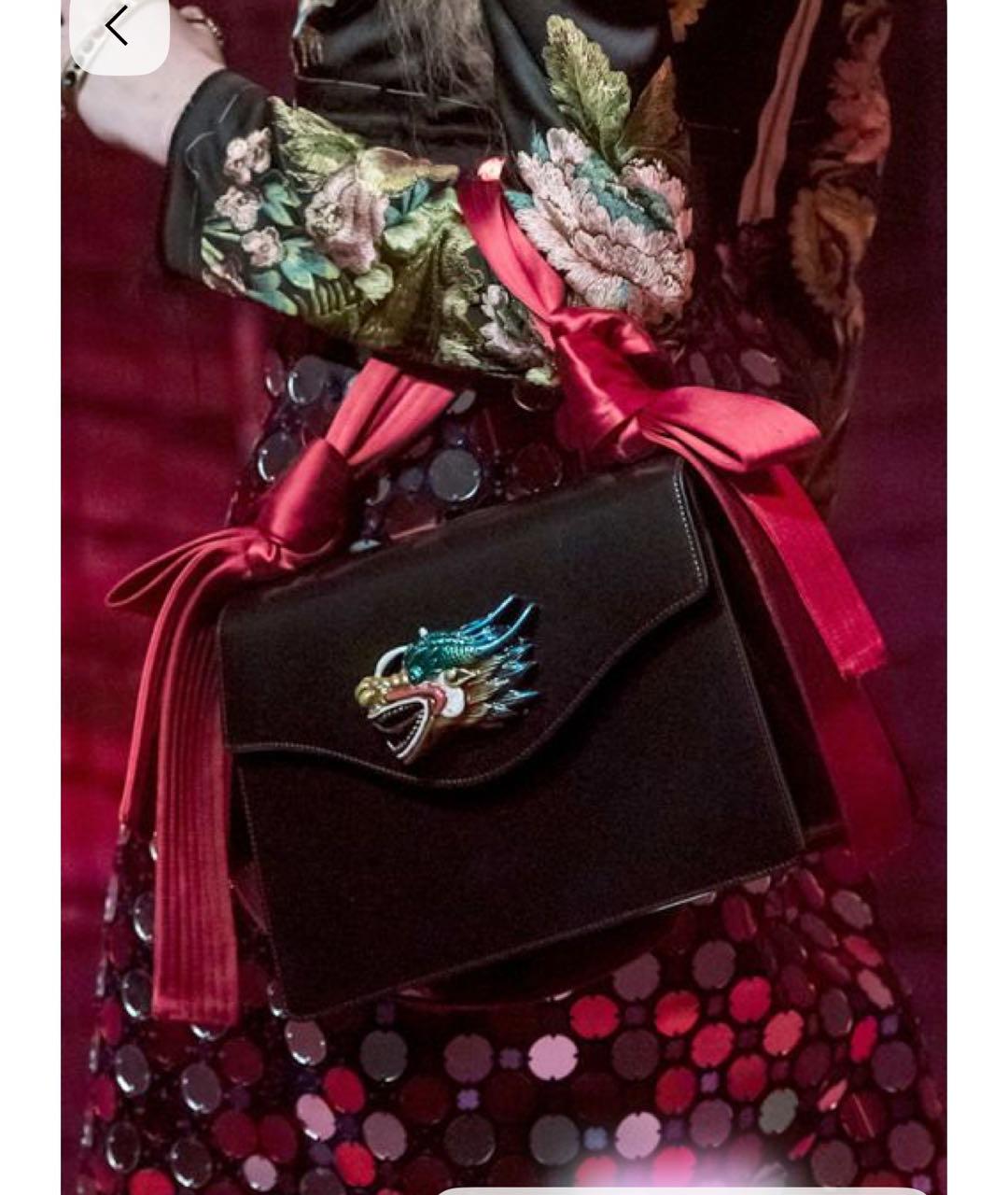 GUCCI Черная кожаная сумка через плечо, фото 4