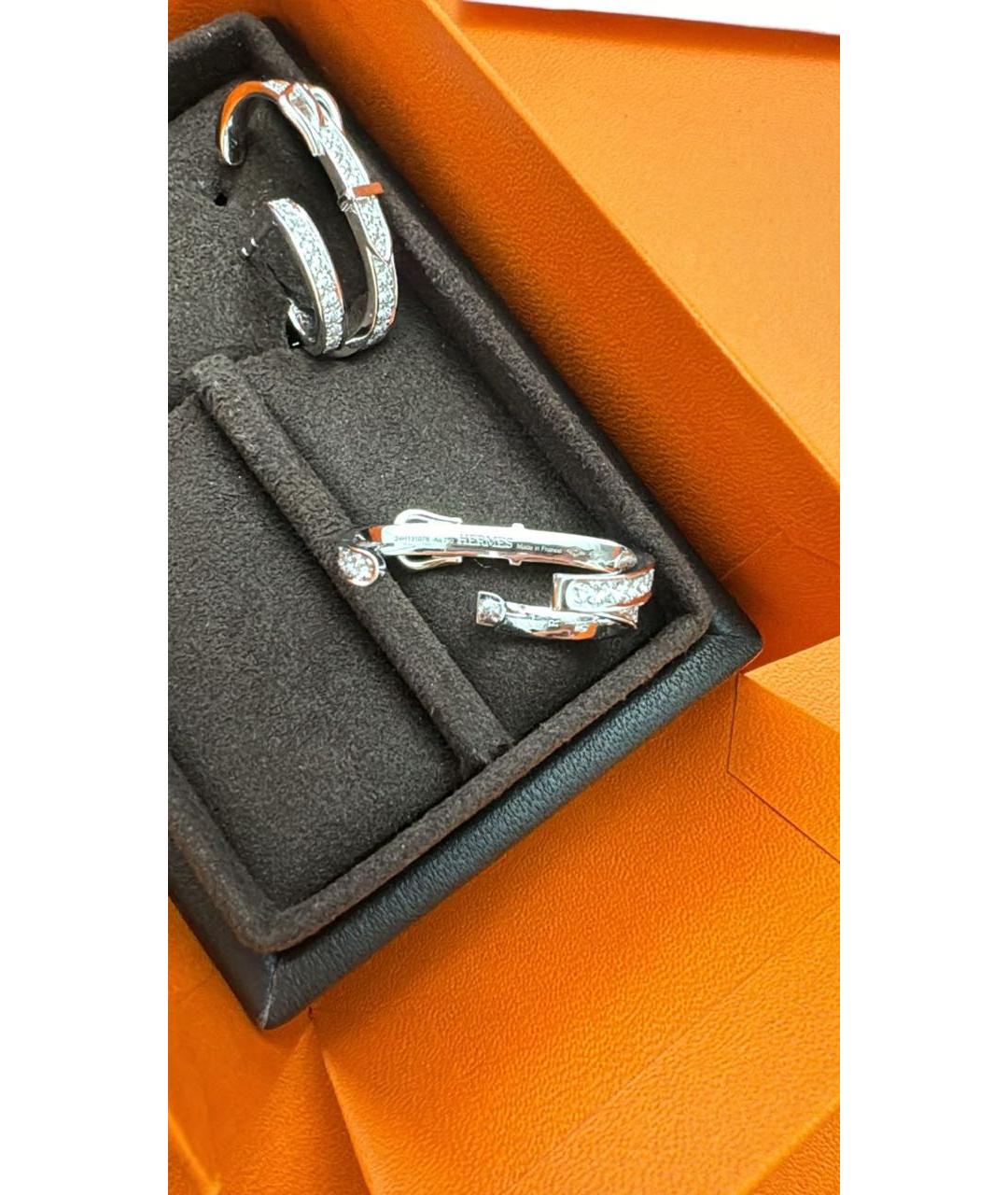 HERMES Серьги из белого золота, фото 3