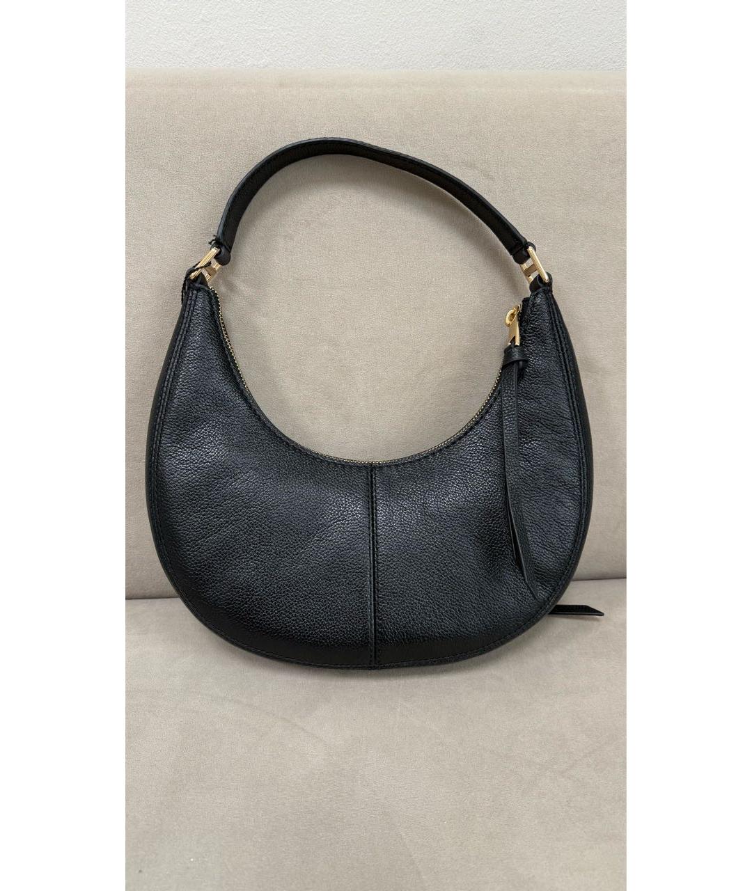 MARC JACOBS Черная кожаная сумка с короткими ручками, фото 3