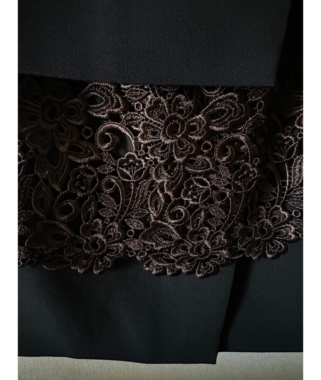BLUMARINE Черная вискозная юбка мини, фото 5