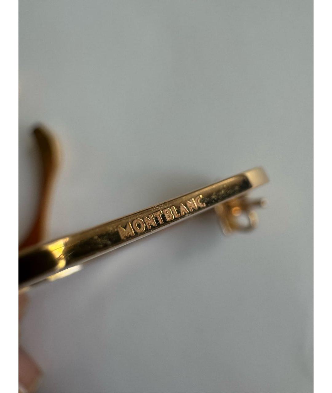 MONTBLANC Золотые серьги из желтого золота, фото 3