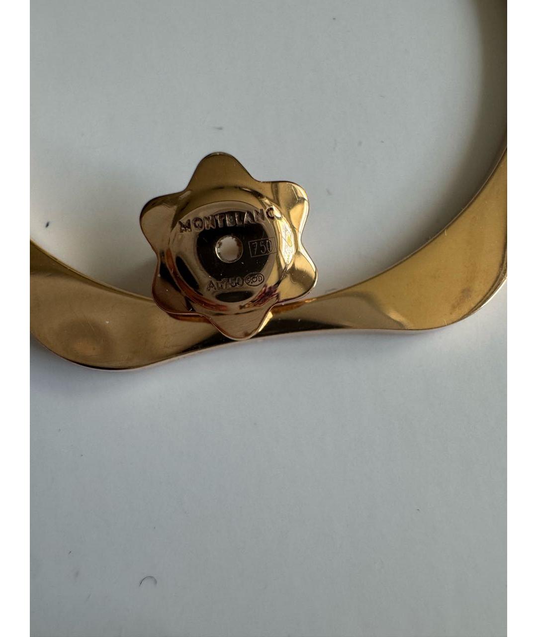 MONTBLANC Золотые серьги из желтого золота, фото 5