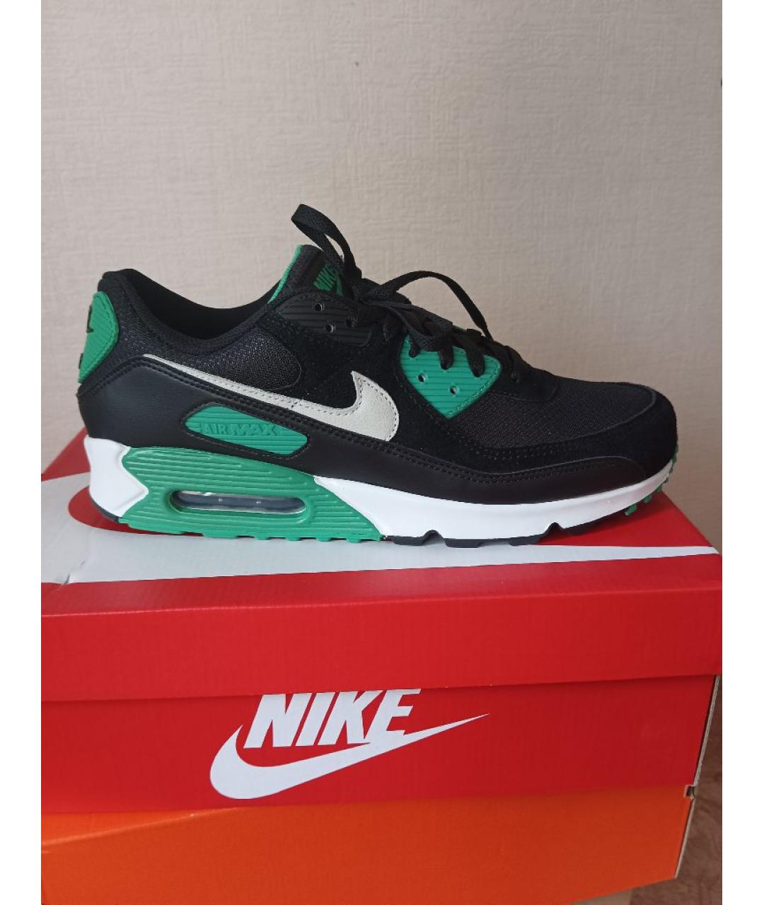 NIKE Черные замшевые низкие кроссовки / кеды, фото 7