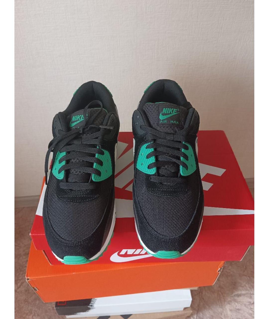 NIKE Черные замшевые низкие кроссовки / кеды, фото 2