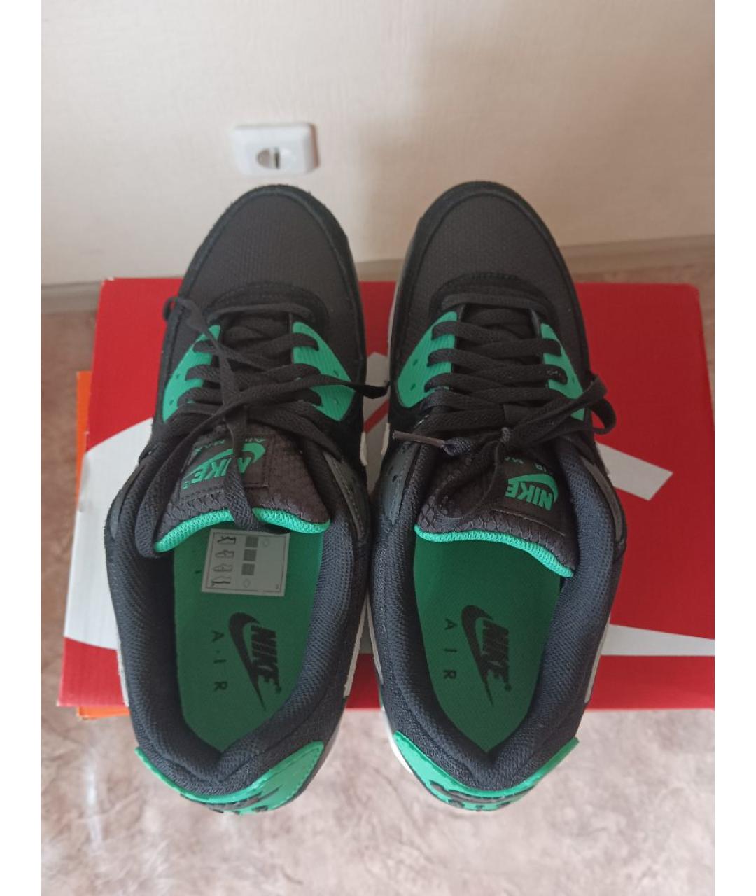 NIKE Черные замшевые низкие кроссовки / кеды, фото 3