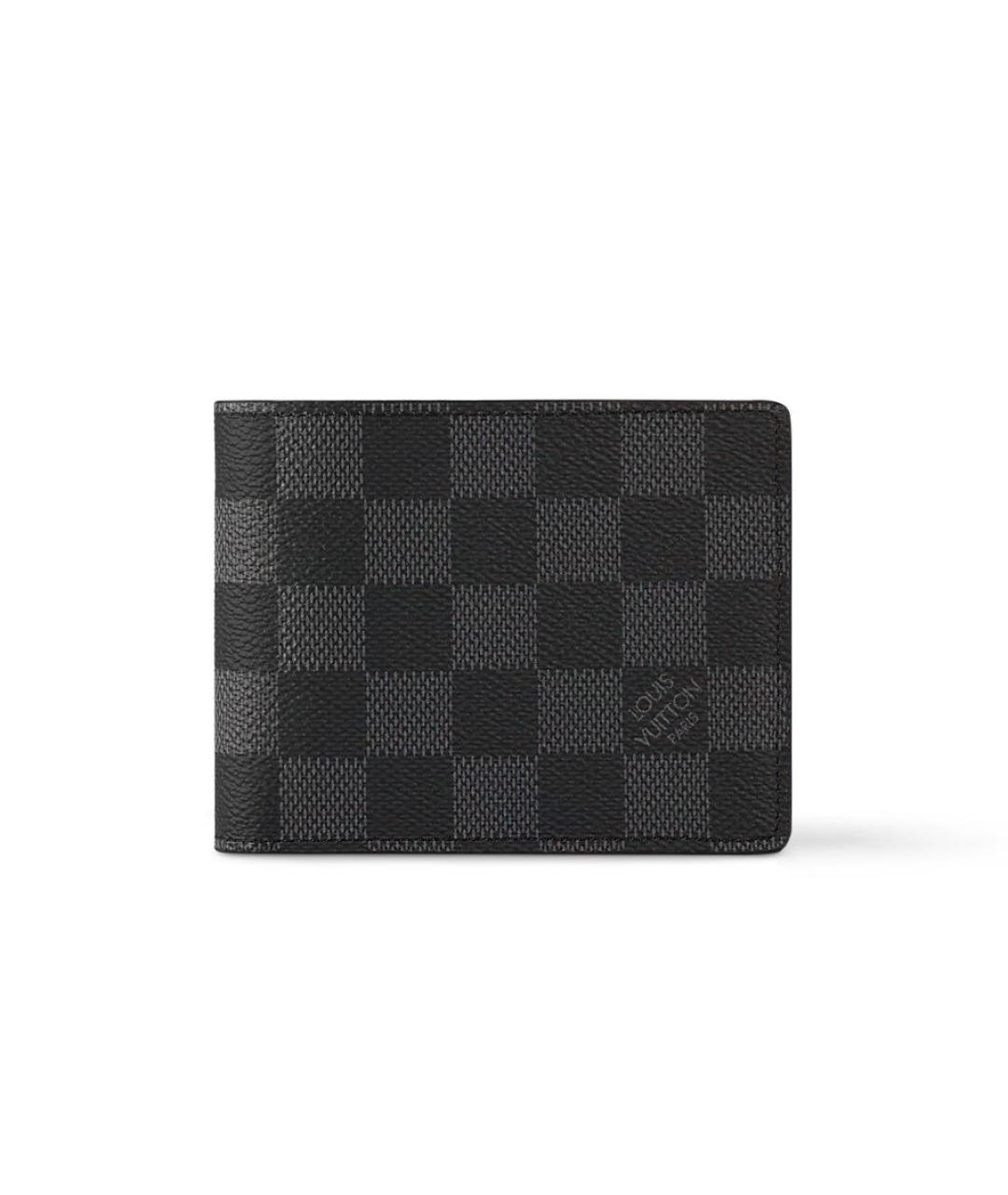 LOUIS VUITTON Антрацитовый кошелек, фото 4