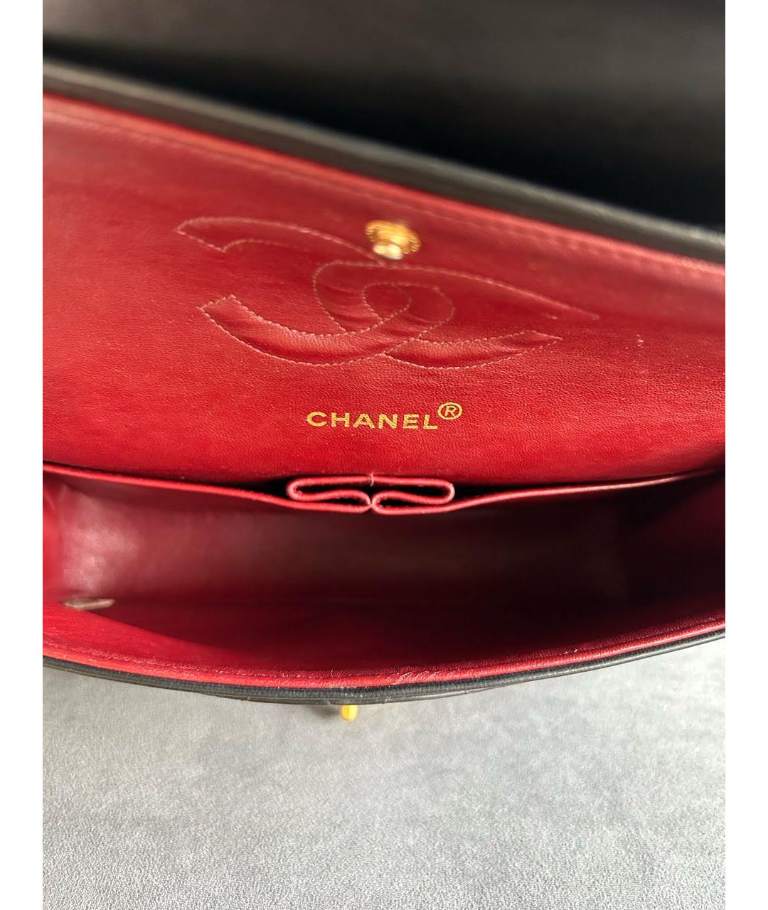 CHANEL Черная кожаная сумка через плечо, фото 4