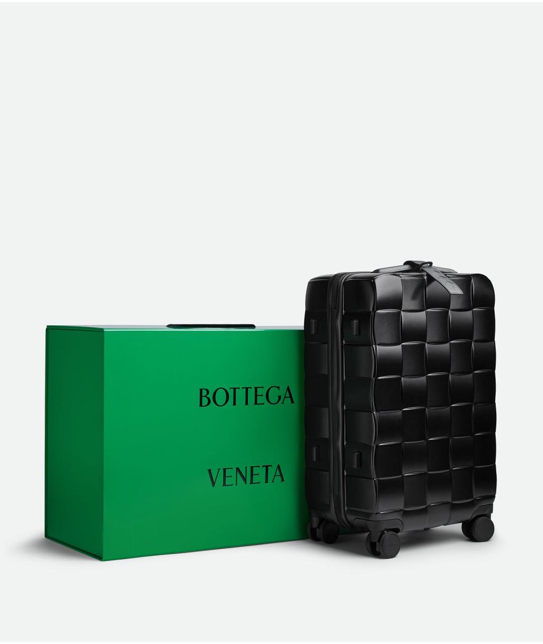 BOTTEGA VENETA Черный чемодан, фото 8