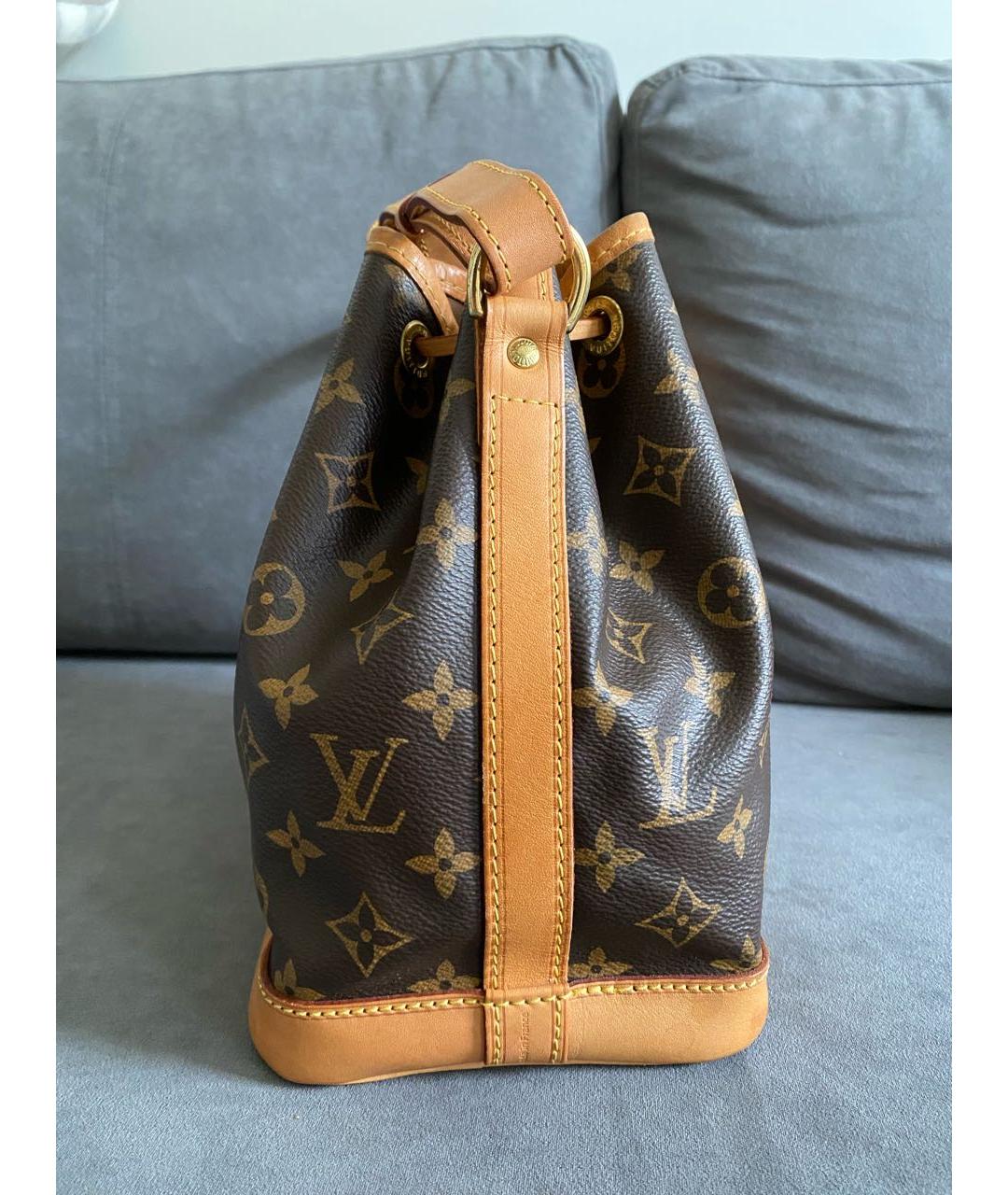 LOUIS VUITTON Коричневая кожаная сумка через плечо, фото 2