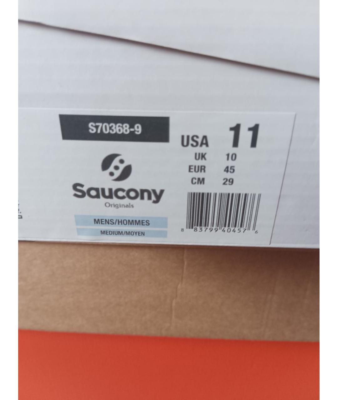 SAUCONY Черные замшевые низкие кроссовки / кеды, фото 5