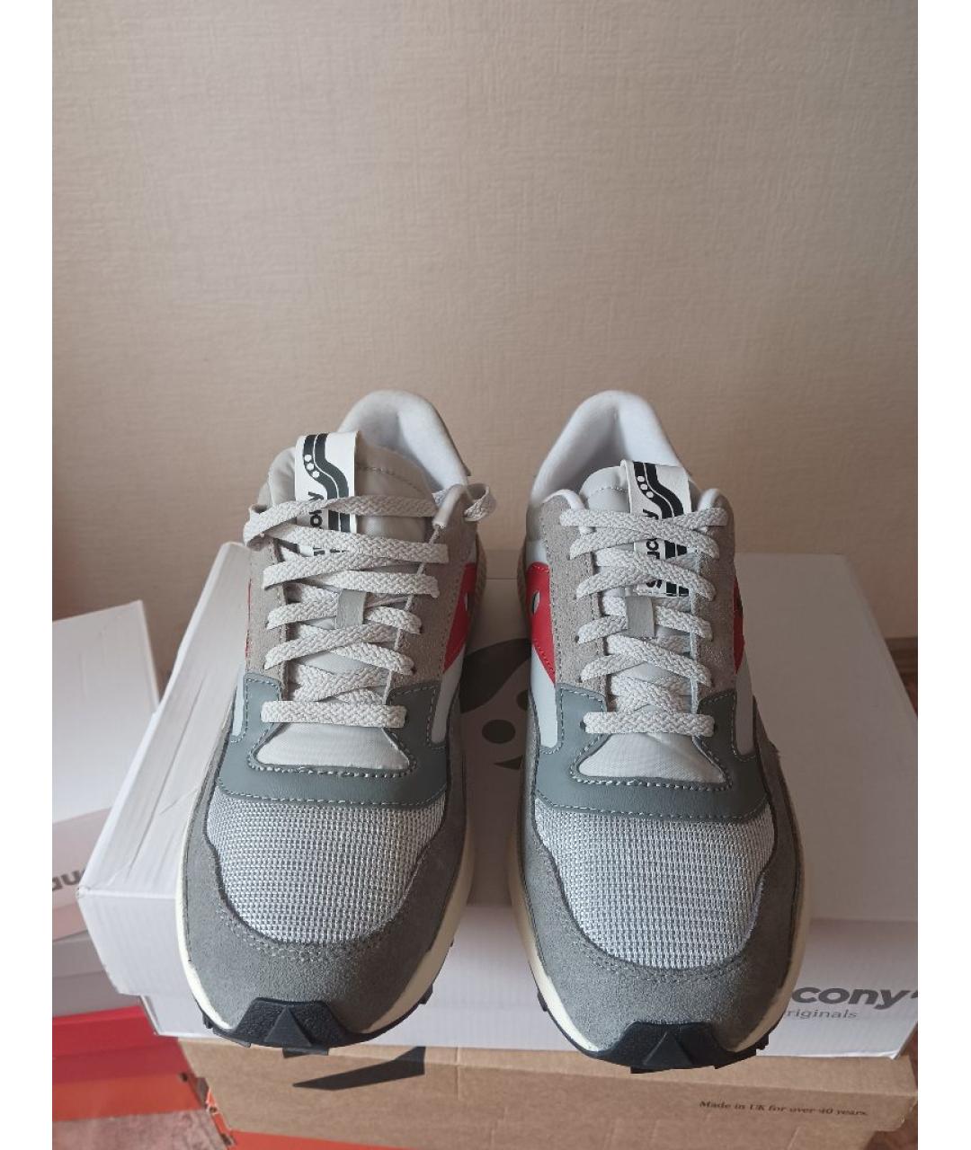 SAUCONY Серые замшевые низкие кроссовки / кеды, фото 2