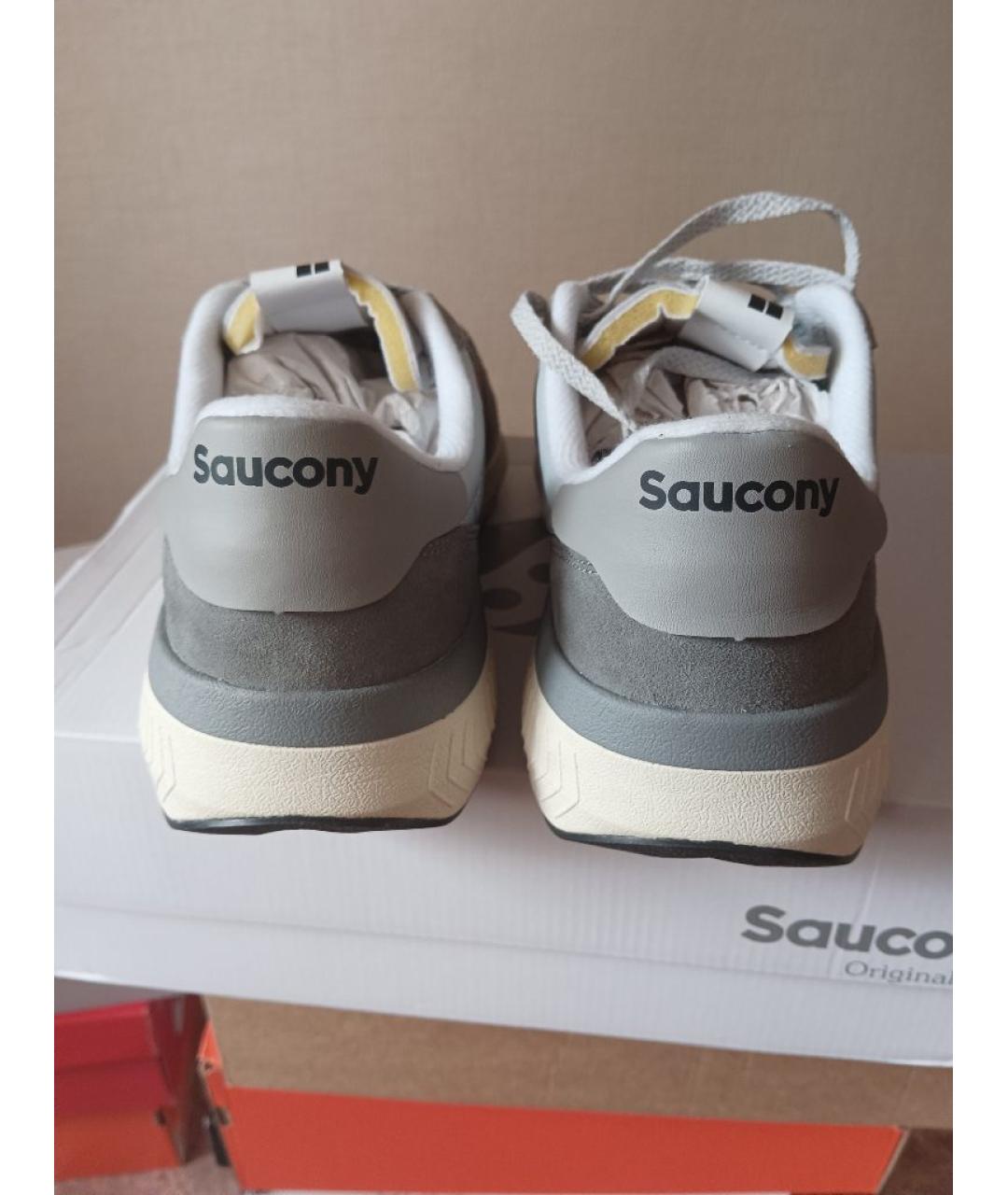 SAUCONY Серые замшевые низкие кроссовки / кеды, фото 4