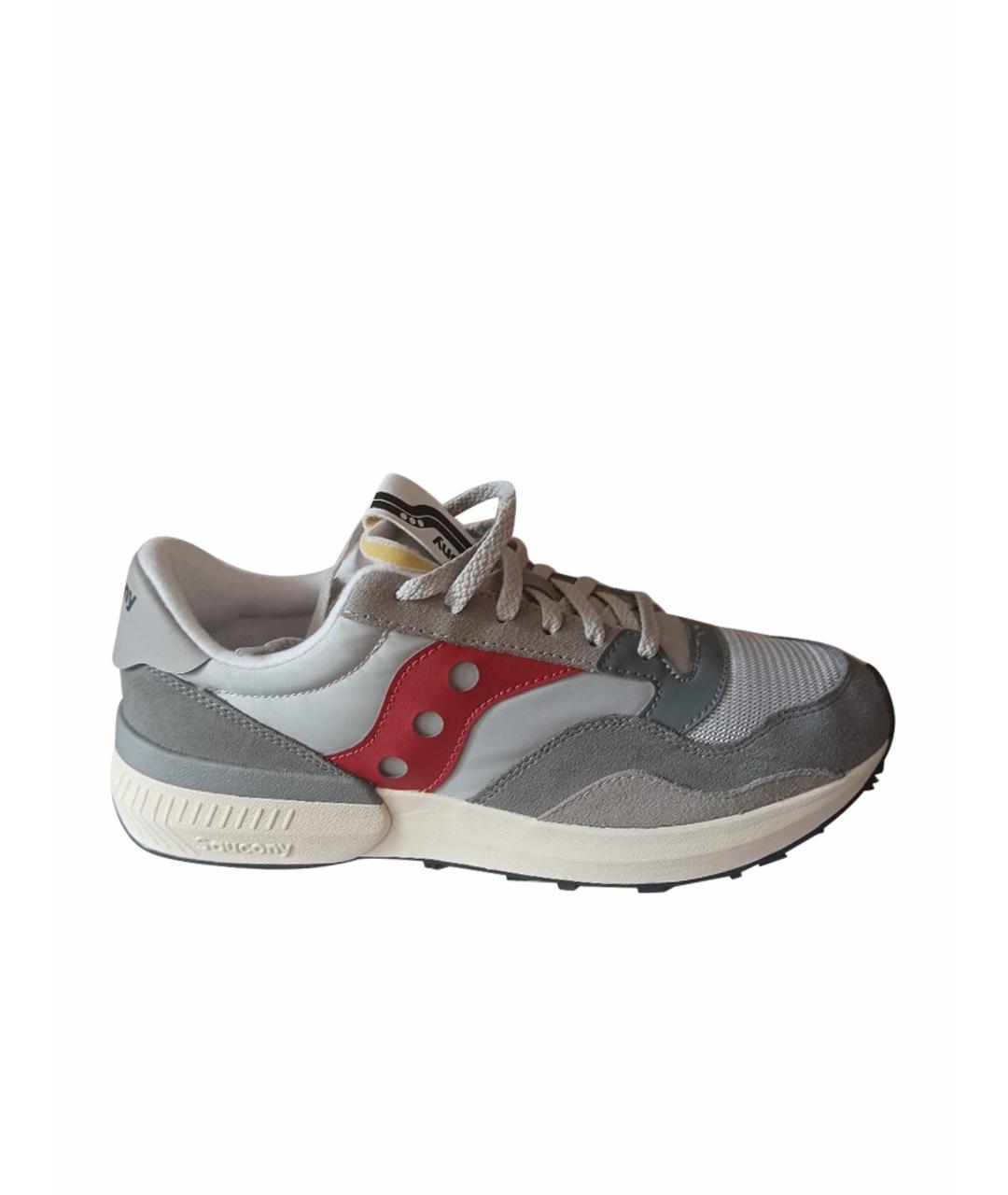 SAUCONY Серые замшевые низкие кроссовки / кеды, фото 1