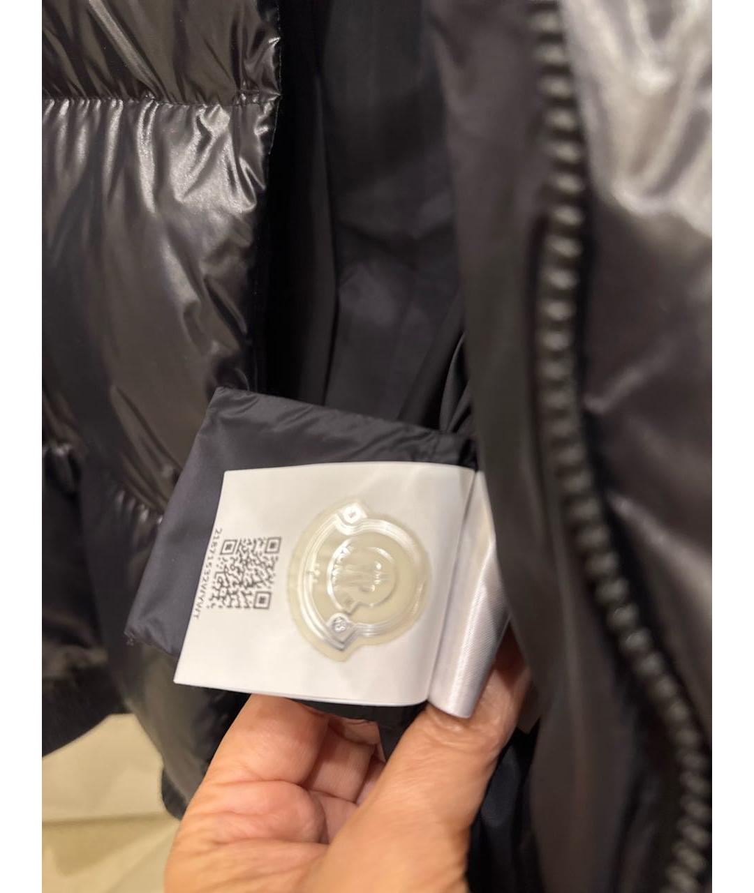 MONCLER Черная полиамидовая куртка, фото 7