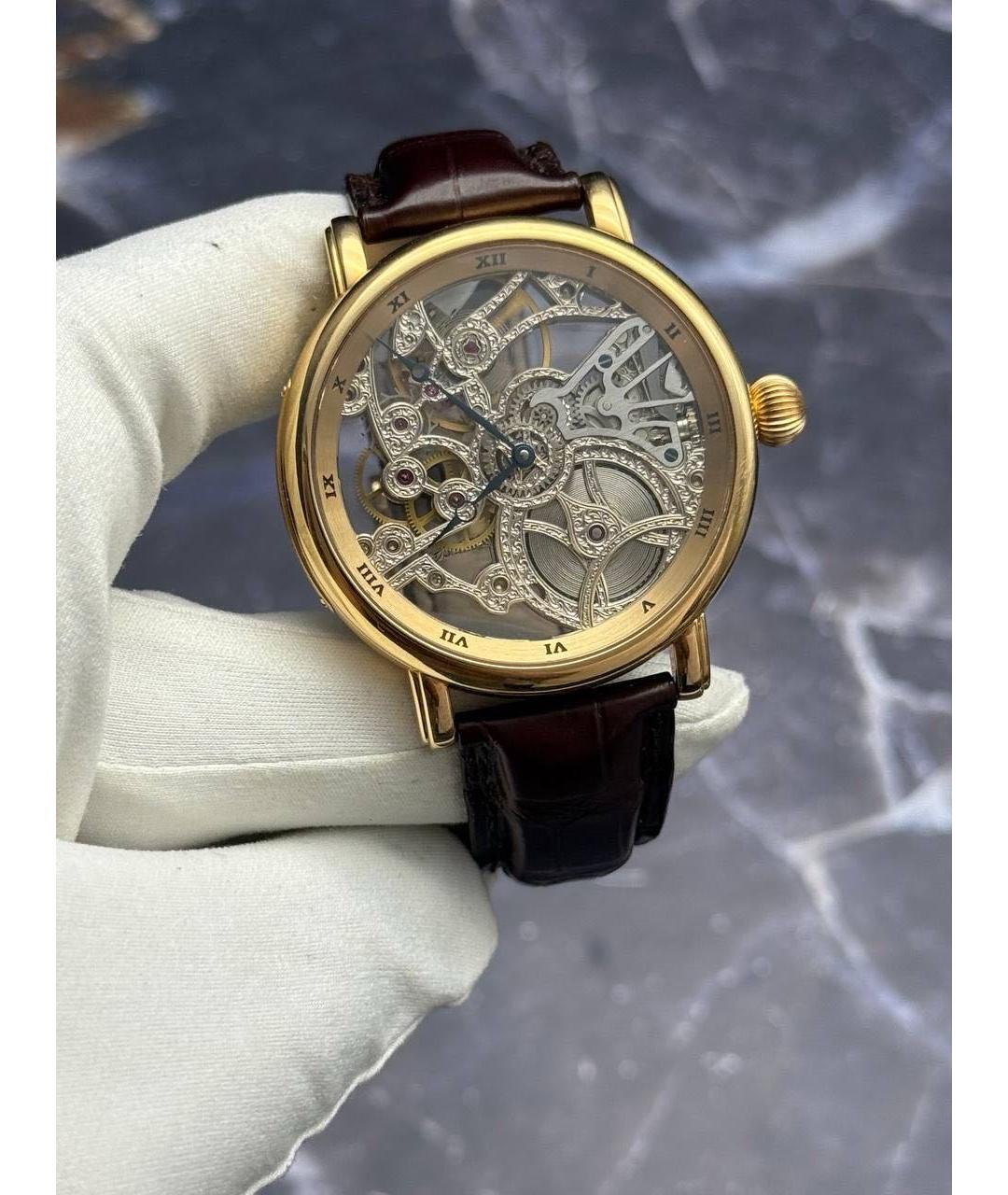 Ulysse Nardin Коричневые часы из розового золота, фото 2