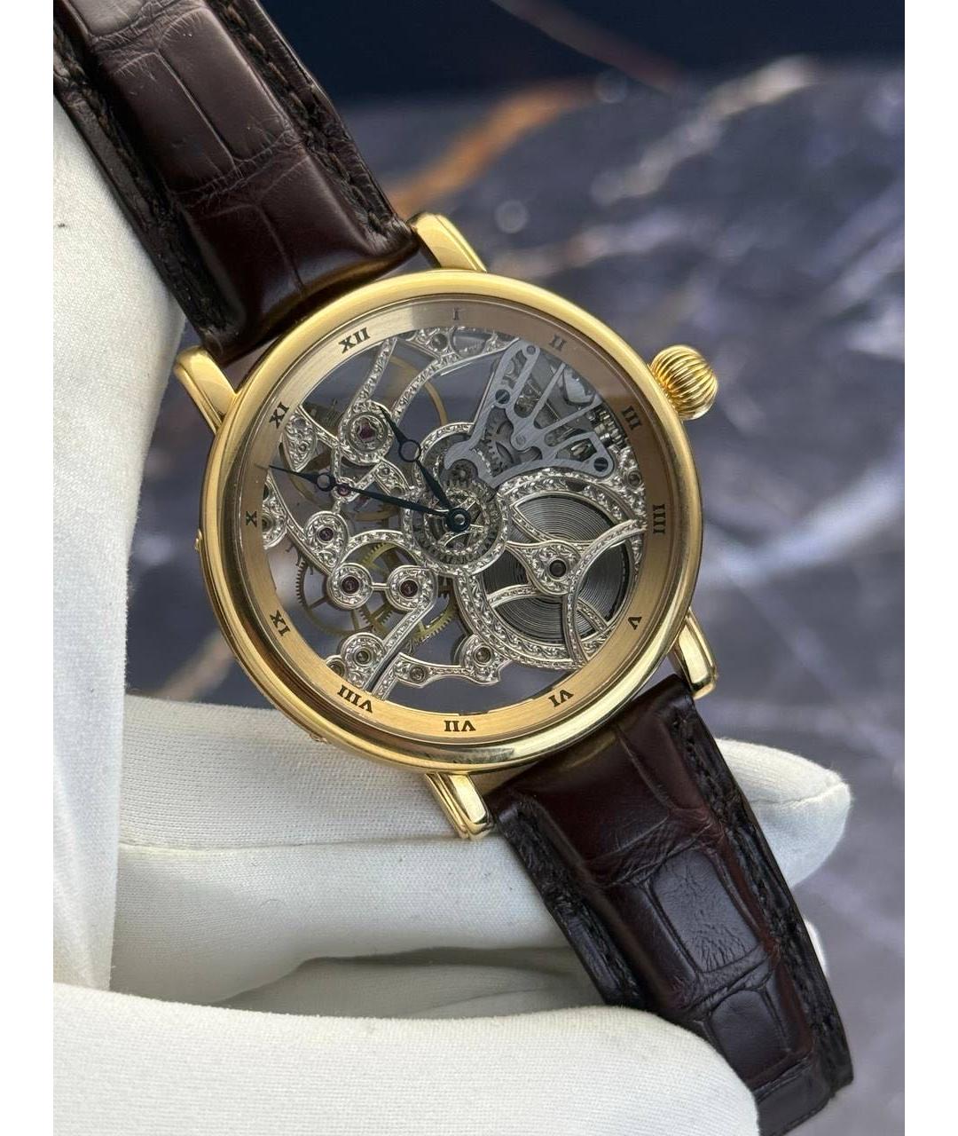Ulysse Nardin Коричневые часы из розового золота, фото 8