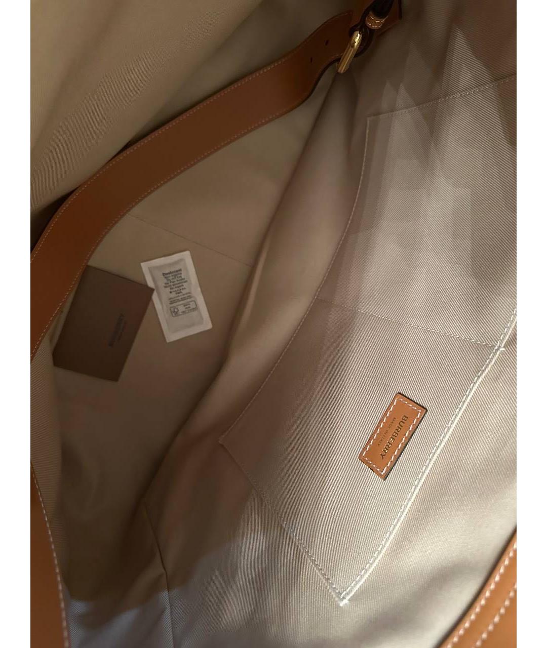 BURBERRY Бежевая сумка тоут, фото 5