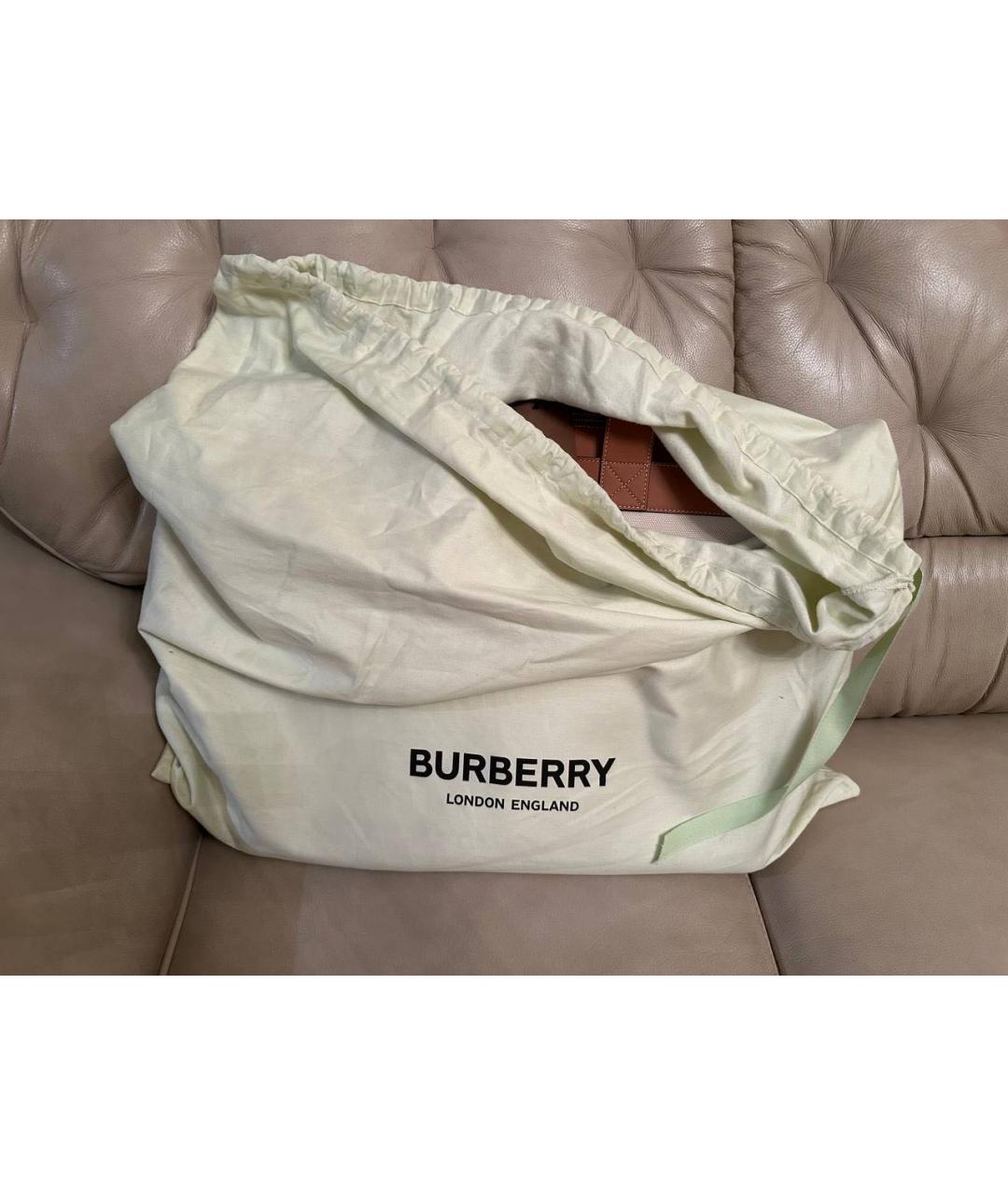 BURBERRY Бежевая сумка тоут, фото 7