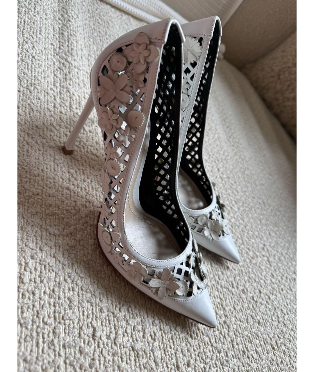CHRISTIAN DIOR Белые кожаные туфли, фото 2