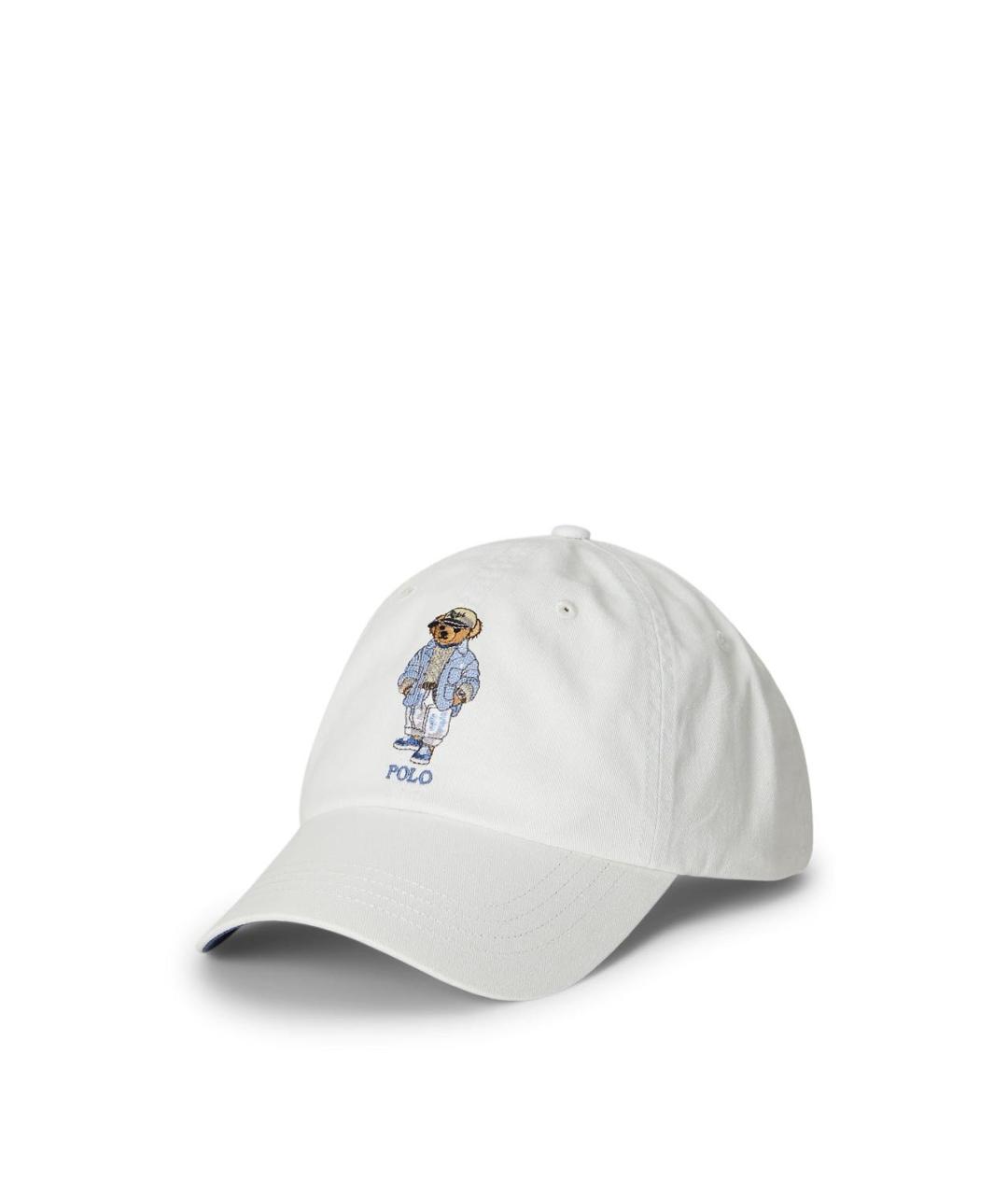 POLO RALPH LAUREN Белая хлопковая кепка/бейсболка, фото 1