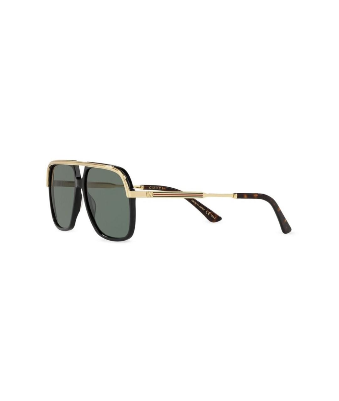 GUCCI Черные пластиковые солнцезащитные очки, фото 1