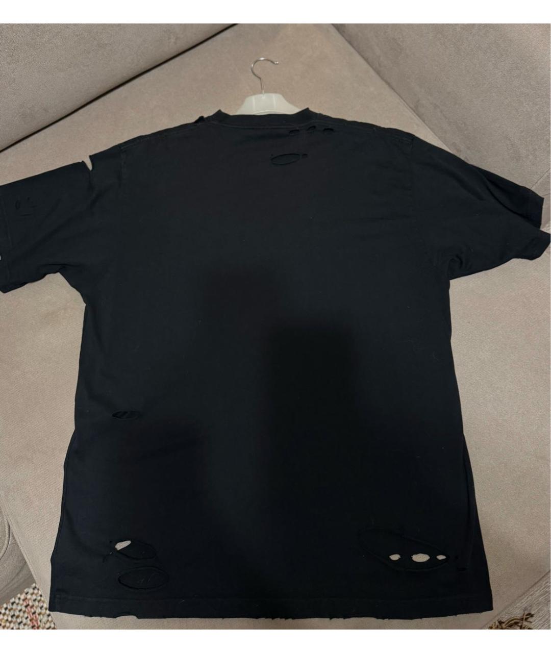 BALENCIAGA Черная футболка, фото 4