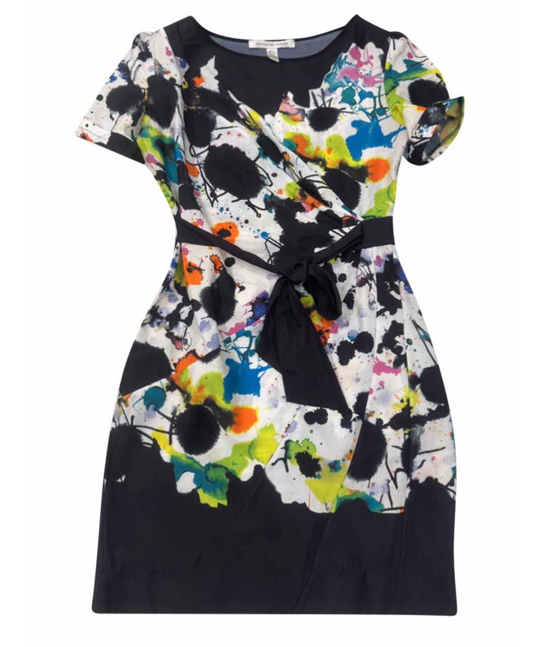 DIANE VON FURSTENBERG Мульти шелковое повседневное платье, фото 1