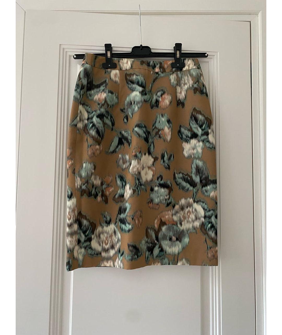 'S MAX MARA Мульти хлопковая юбка миди, фото 9