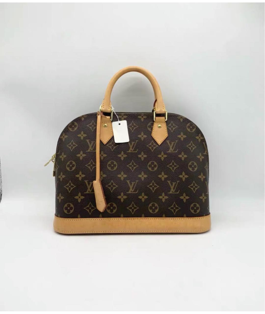 LOUIS VUITTON Коричневая сумка с короткими ручками, фото 2