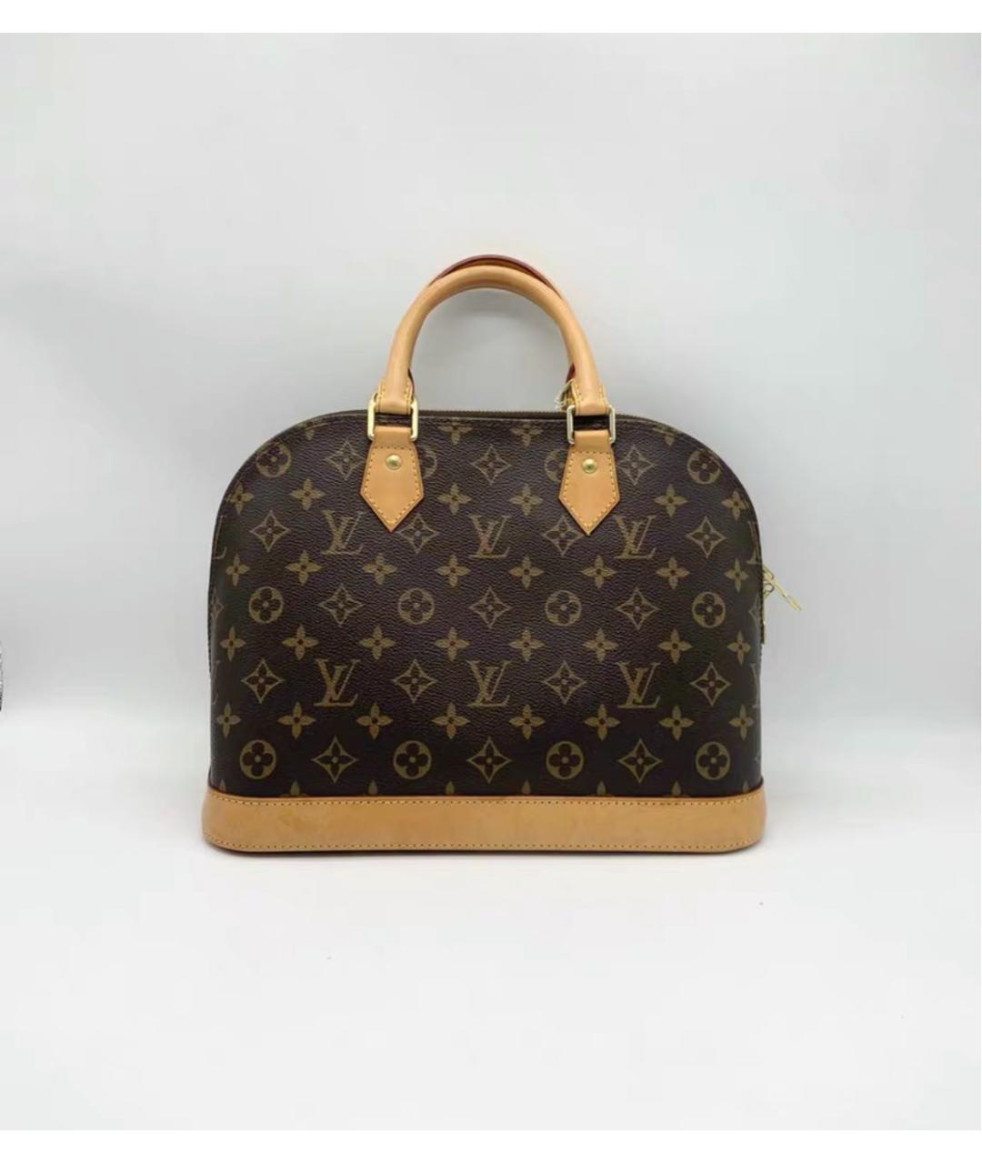 LOUIS VUITTON Коричневая сумка с короткими ручками, фото 3