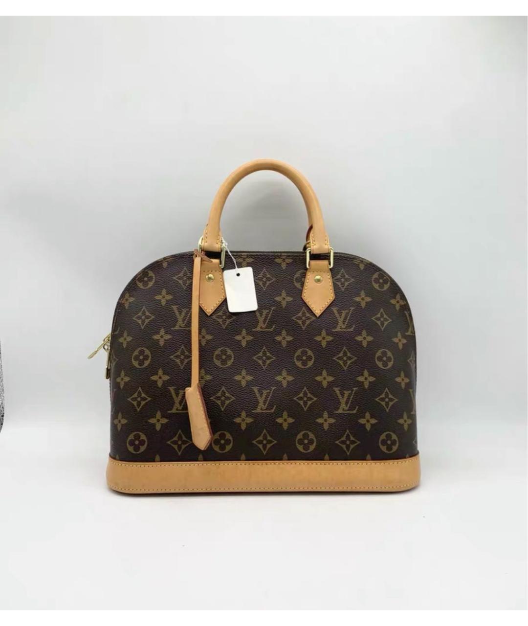 LOUIS VUITTON Коричневая сумка с короткими ручками, фото 6