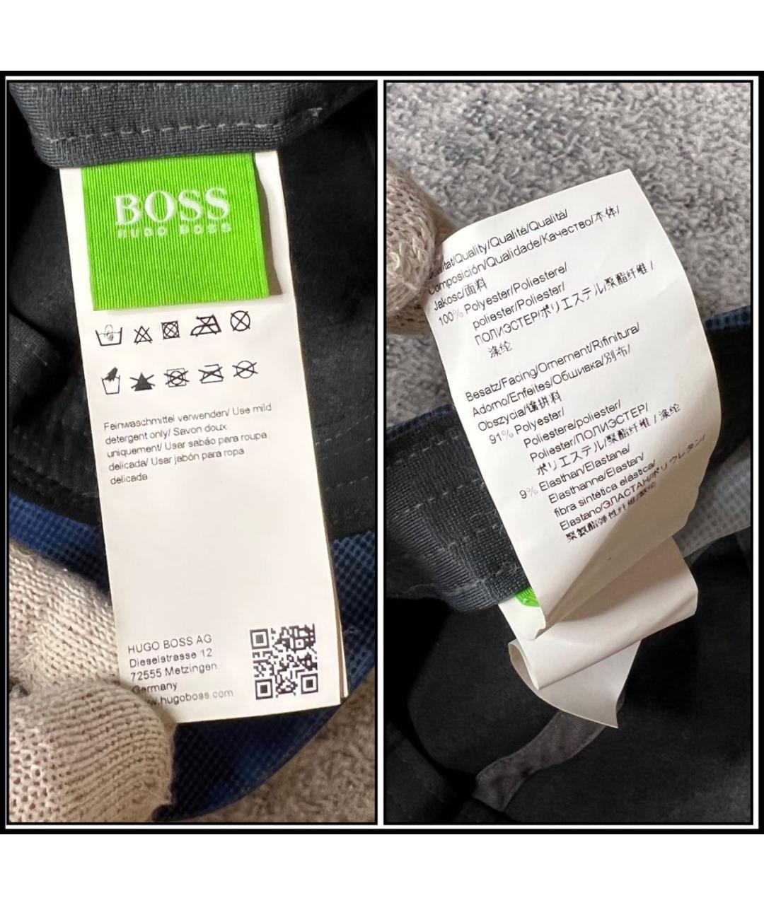 HUGO BOSS Темно-синяя синтетическая кепка/бейсболка, фото 7