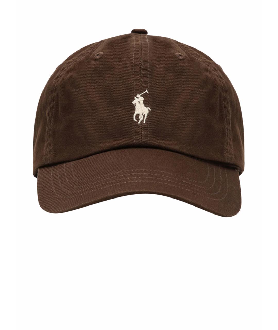 POLO RALPH LAUREN Коричневая хлопковая кепка, фото 1