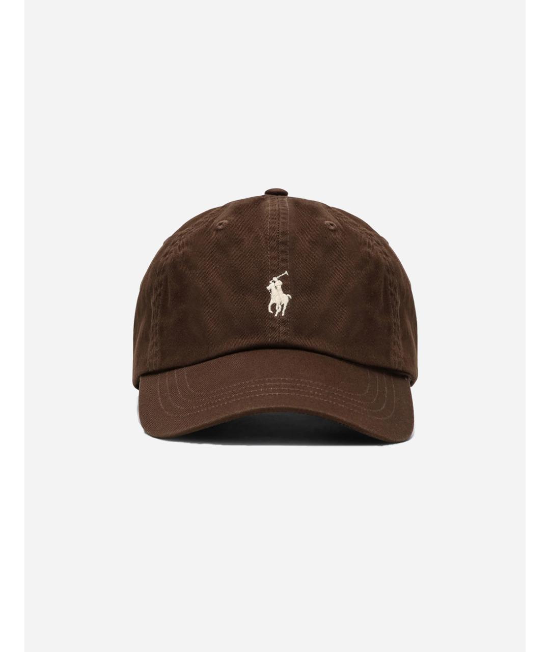 POLO RALPH LAUREN Коричневая хлопковая кепка, фото 4