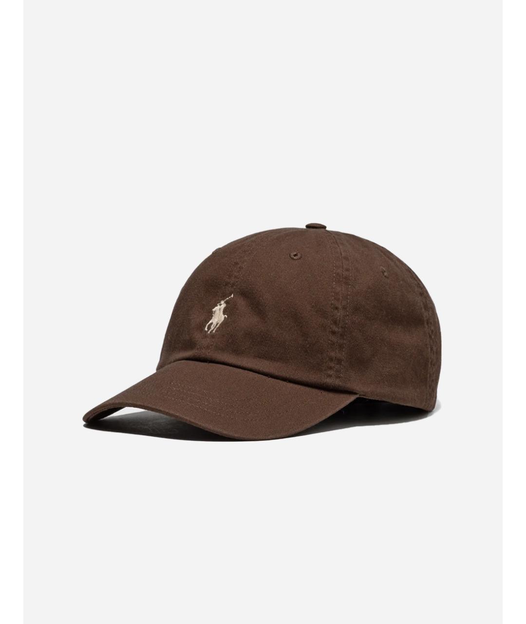 POLO RALPH LAUREN Коричневая хлопковая кепка, фото 3