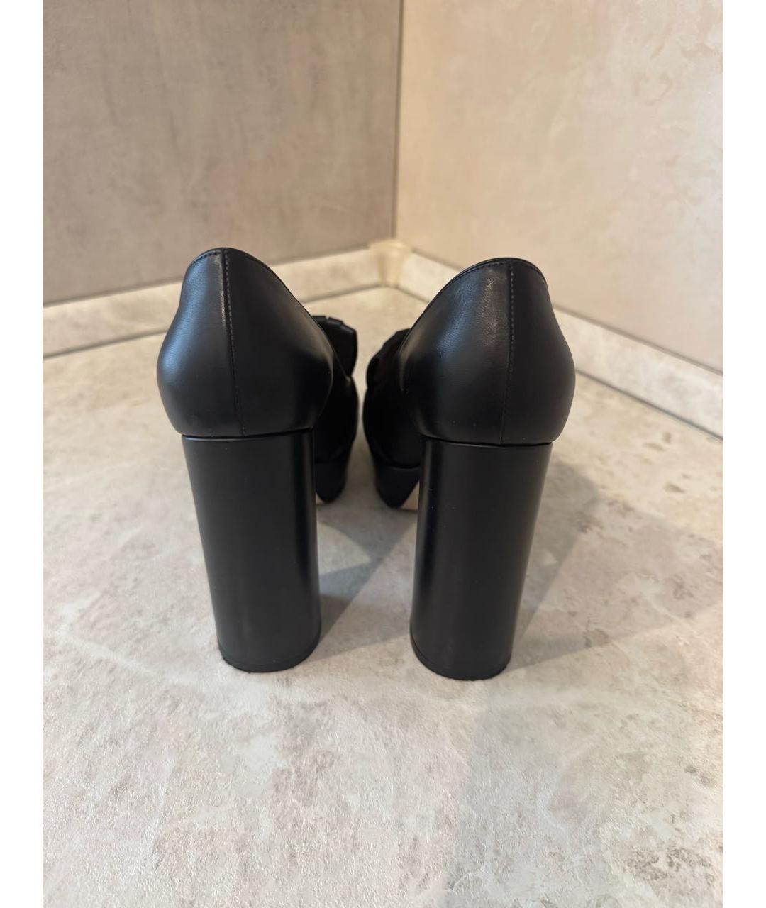 GUCCI Черные кожаные туфли, фото 3