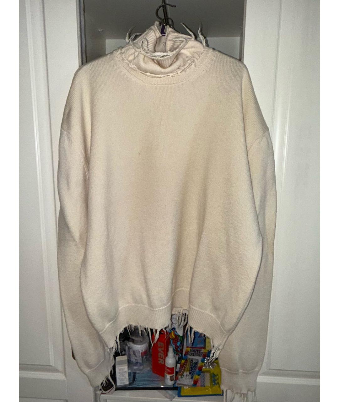 VETEMENTS Белая шерстяная водолазка, фото 6
