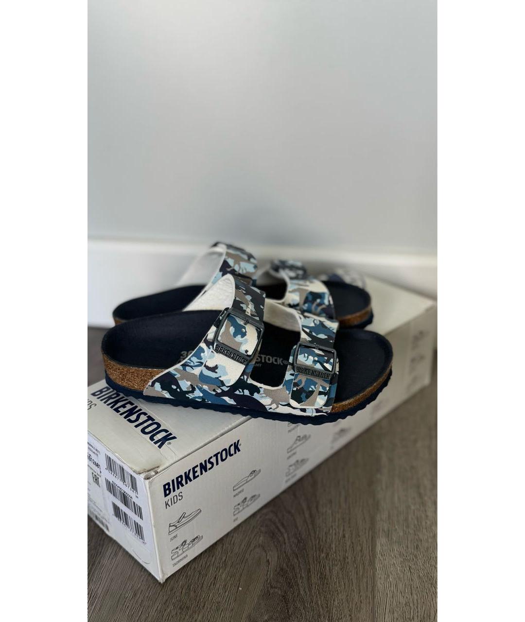BIRKENSTOCK Синие сандалии и шлепанцы, фото 2