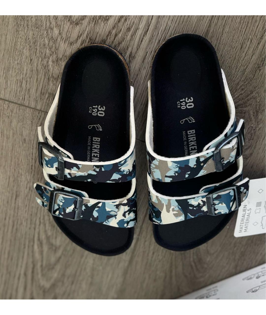 BIRKENSTOCK Синие сандалии и шлепанцы, фото 6