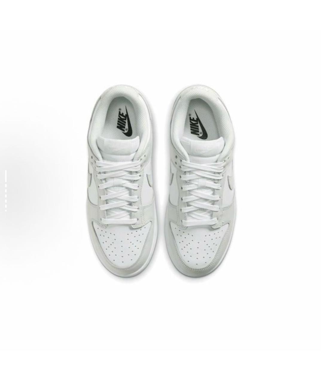 NIKE Серые кожаные низкие кроссовки / кеды, фото 3