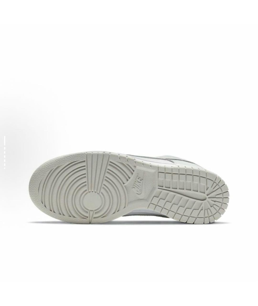 NIKE Серые кожаные низкие кроссовки / кеды, фото 5